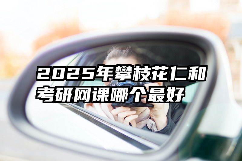 2025年攀枝花仁和考研网课哪个最好