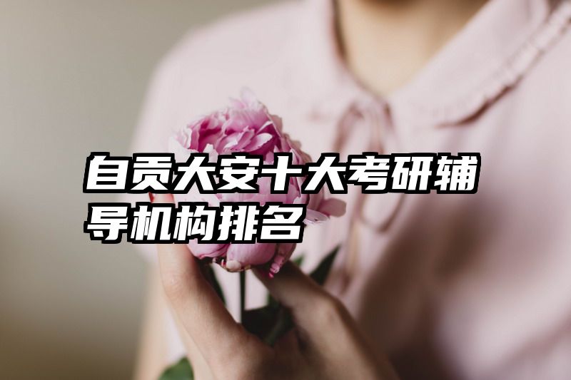 自贡大安十大考研辅导机构排名