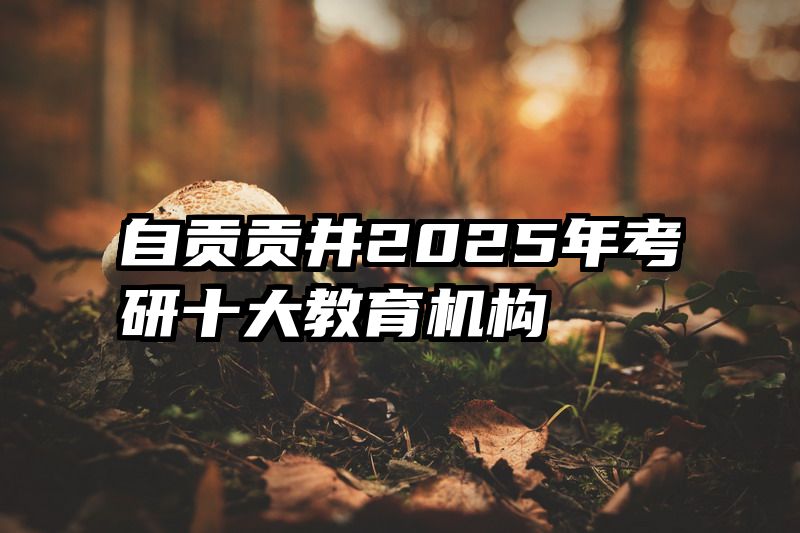 自贡贡井2025年考研十大教育机构