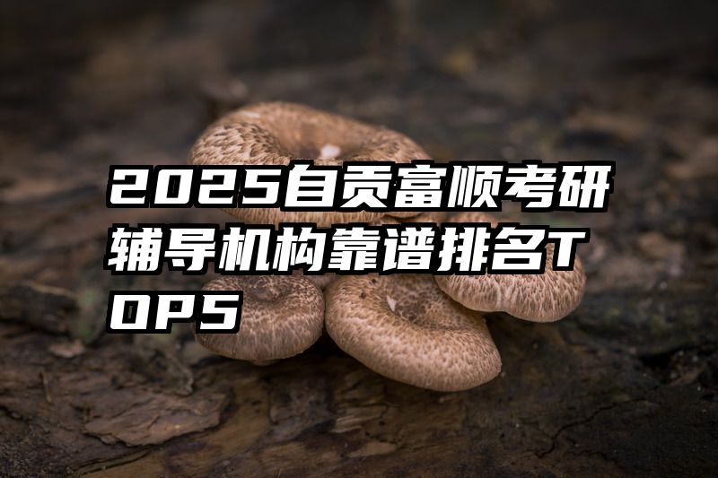 2025自贡富顺考研辅导机构靠谱排名TOP5​​