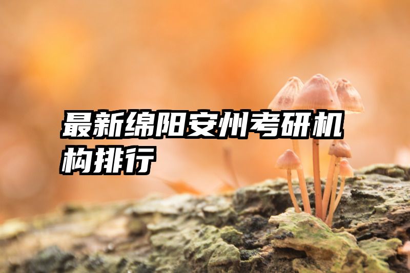 最新绵阳安州考研机构排行