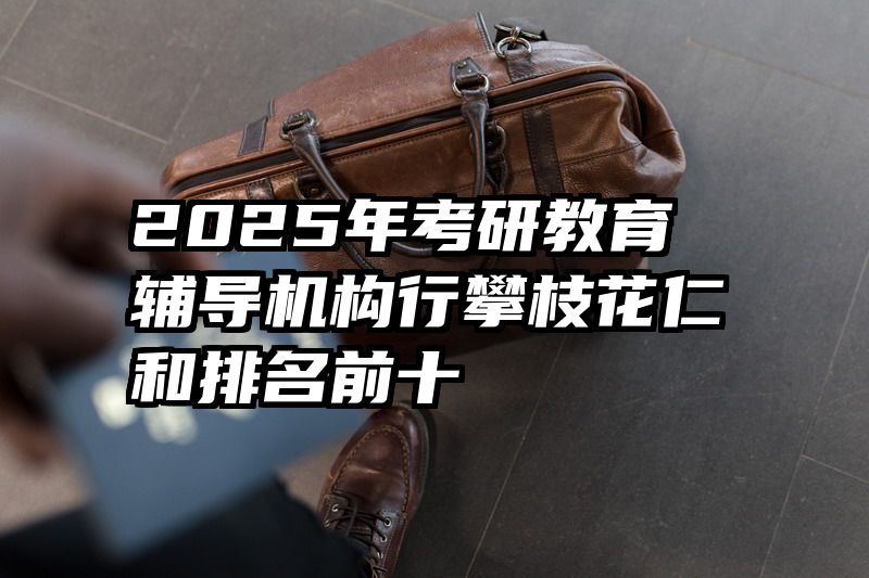 2025年考研教育辅导机构行攀枝花仁和排名前十