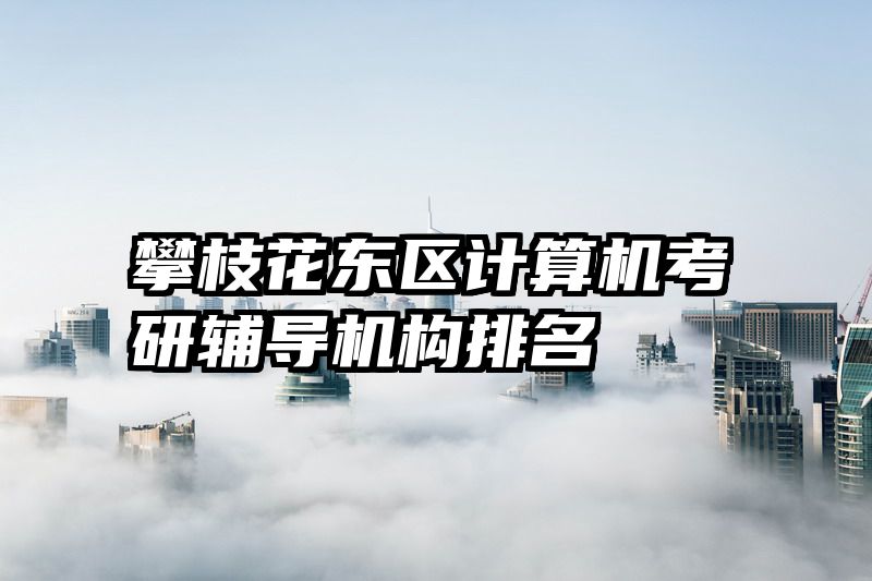 攀枝花东区计算机考研辅导机构排名