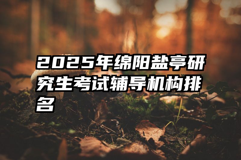 2025年绵阳盐亭研究生考试辅导机构排名