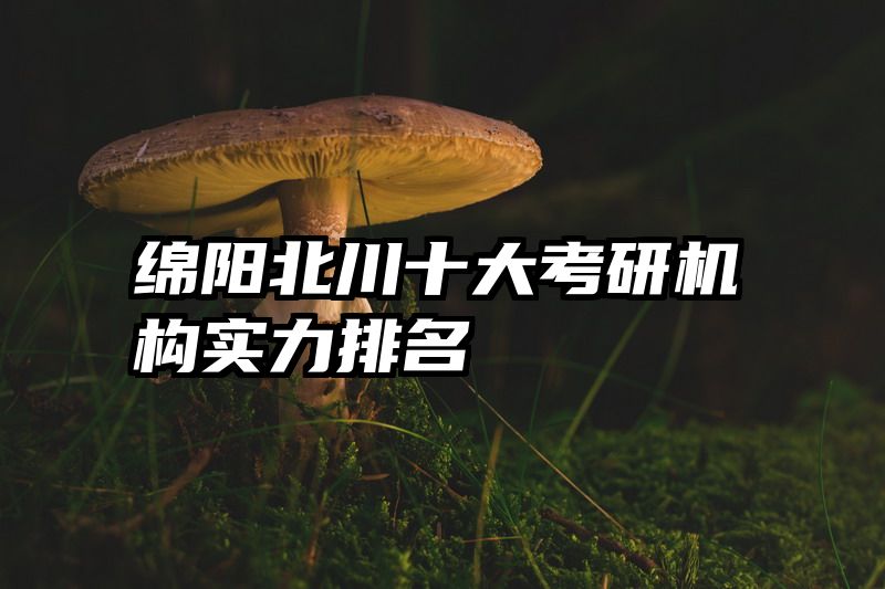 绵阳北川十大考研机构实力排名
