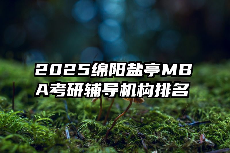 2025绵阳盐亭MBA考研辅导机构排名