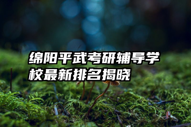 绵阳平武考研辅导学校最新排名揭晓