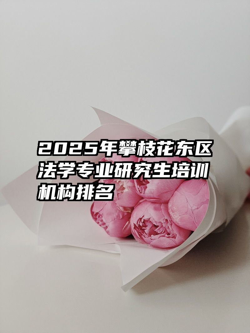2025年攀枝花东区法学专业研究生培训机构排名