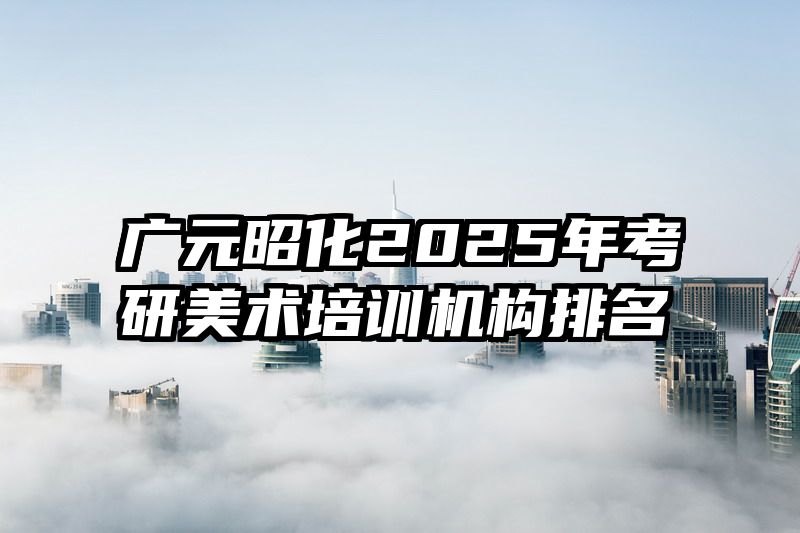 广元昭化2025年考研美术培训机构排名
