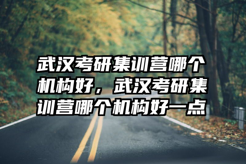 武汉考研集训营哪个机构好，武汉考研集训营哪个机构好一点