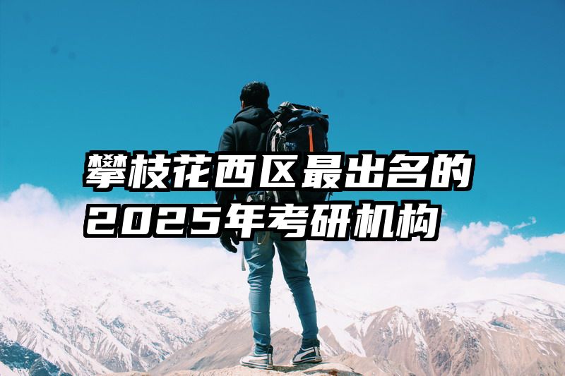 攀枝花西区最出名的2025年考研机构