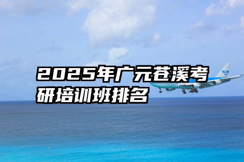 2025年广元苍溪考研培训班排名