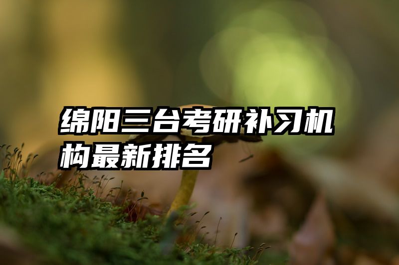 绵阳三台考研补习机构最新排名