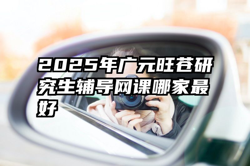 2025年广元旺苍研究生辅导网课哪家最好