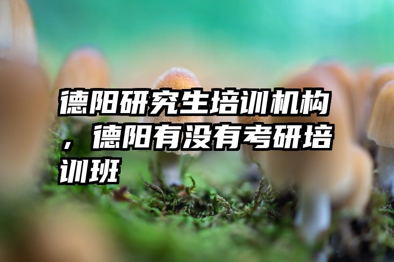 德阳研究生培训机构,德阳有没有考研培训班