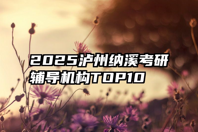 2025泸州纳溪考研辅导机构TOP10
