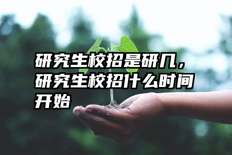 研究生校招是研几,研究生校招什么时间开始