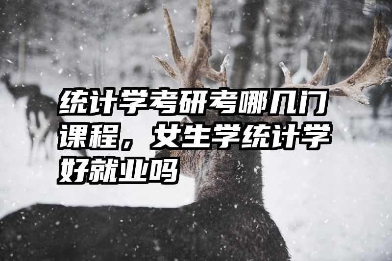 统计学考研考哪几门课程,女生学统计学好就业吗