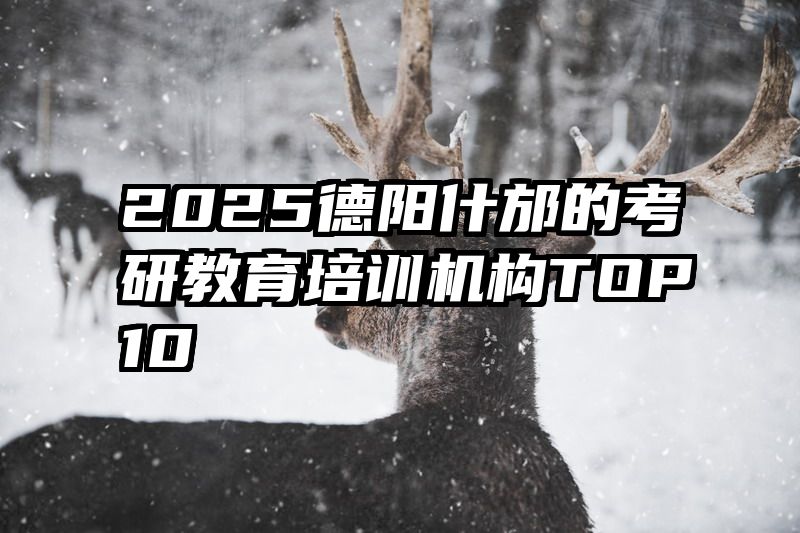 2025德阳什邡的考研教育培训机构TOP10