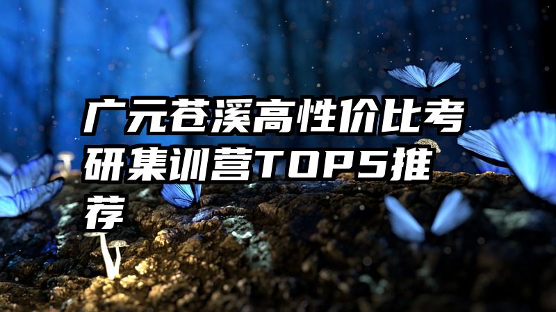 广元苍溪高性价比考研集训营TOP5推荐
