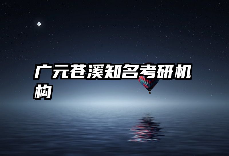 广元苍溪知名考研机构