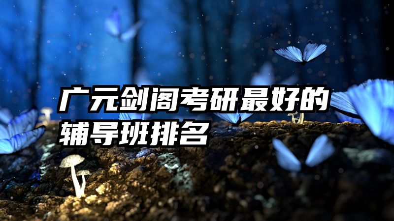 广元剑阁考研最好的辅导班排名