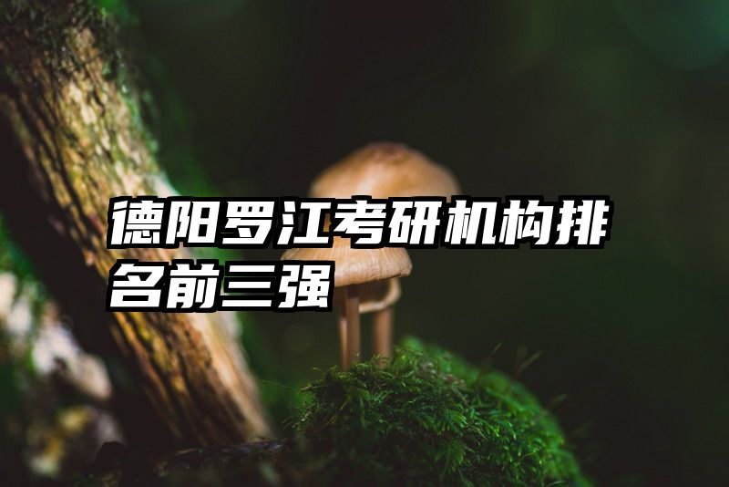 德阳罗江考研机构排名前三强