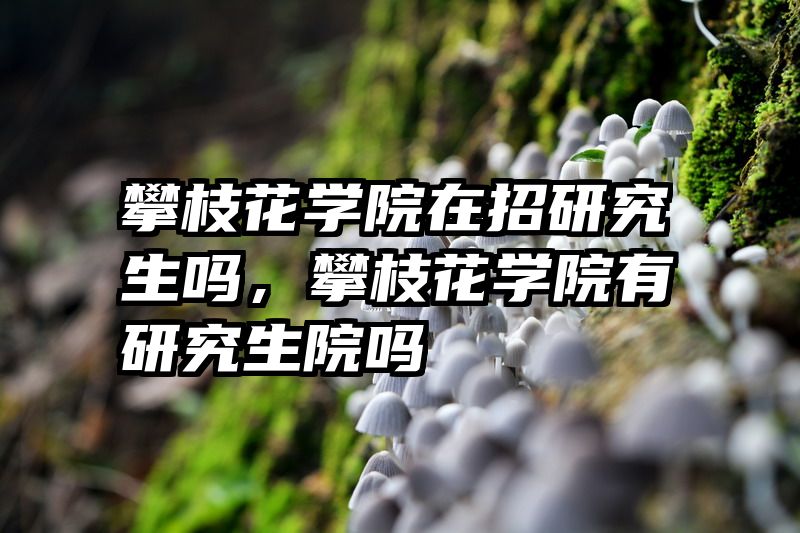 攀枝花学院在招研究生吗,攀枝花学院有研究生院吗