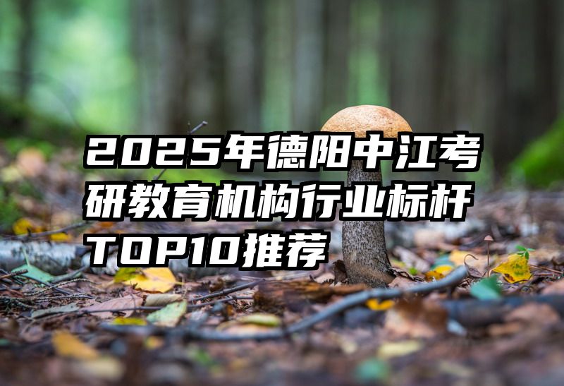 2025年德阳中江考研教育机构行业标杆TOP10推荐