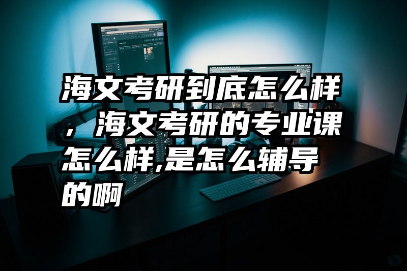 海文考研到底怎么样,海文考研的专业课怎么样,是怎么辅导的啊