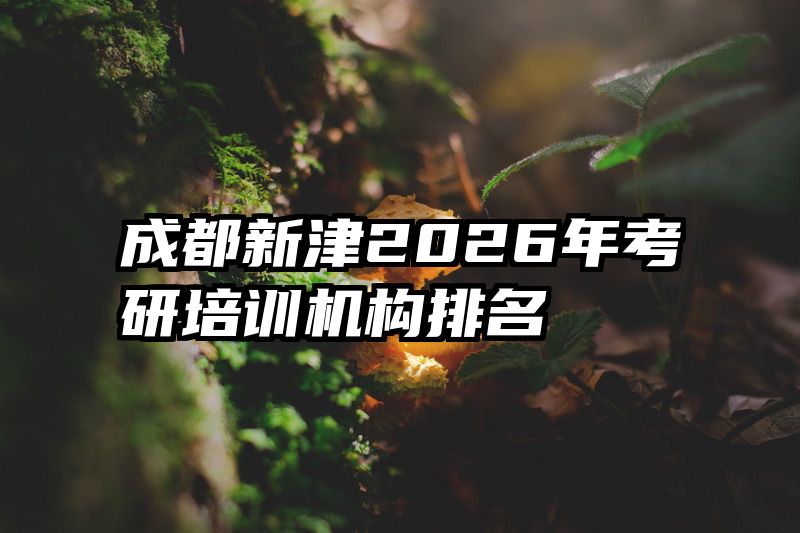 成都新津2026年考研培训机构排名