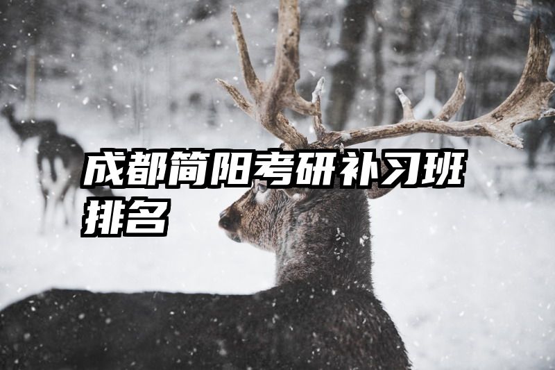成都简阳考研补习班排名