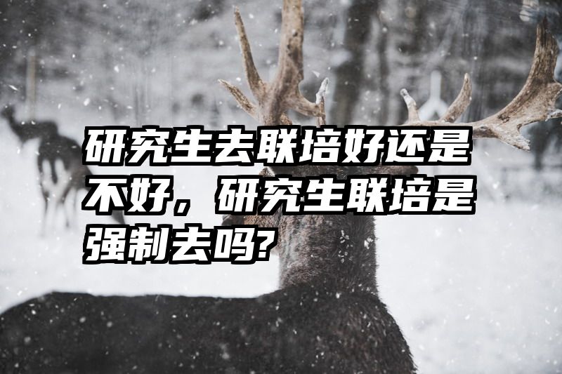 研究生去联培好还是不好,研究生联培是强制去吗?