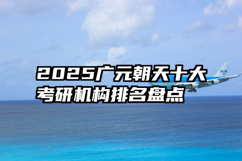 2025广元朝天十大考研机构排名盘点