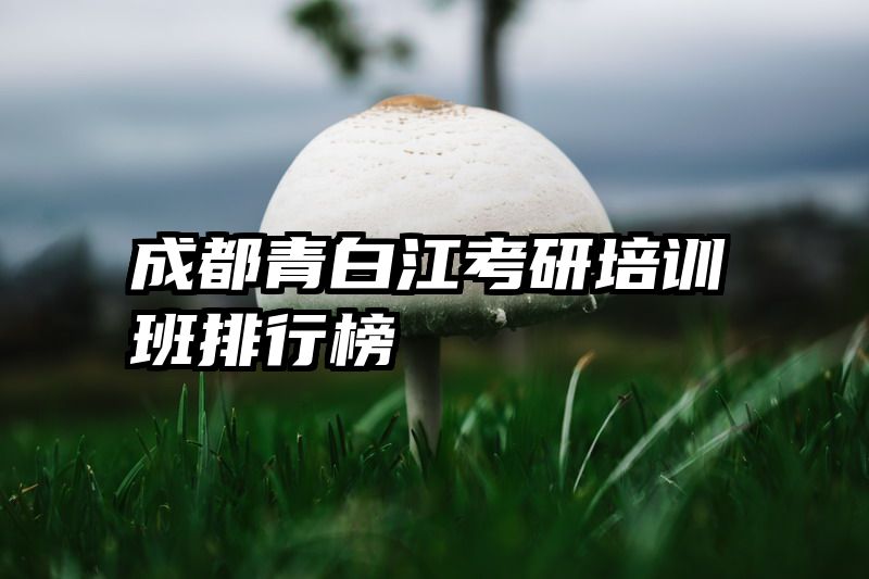 成都青白江考研培训班排行榜