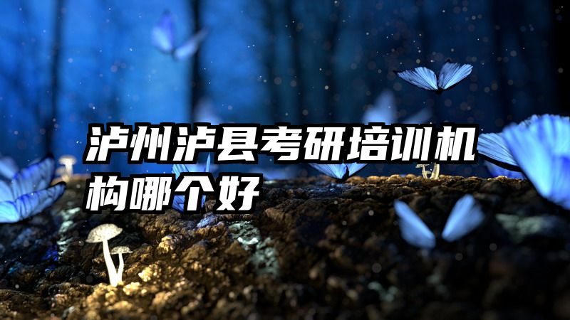 泸州泸县考研培训机构哪个好