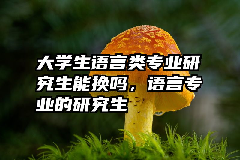 大学生语言类专业研究生能换吗，语言专业的研究生