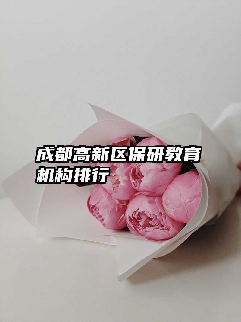 成都高新区保研教育机构排行