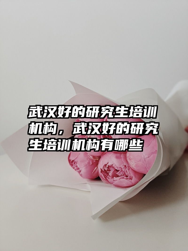 武汉好的研究生培训机构,武汉好的研究生培训机构有哪些