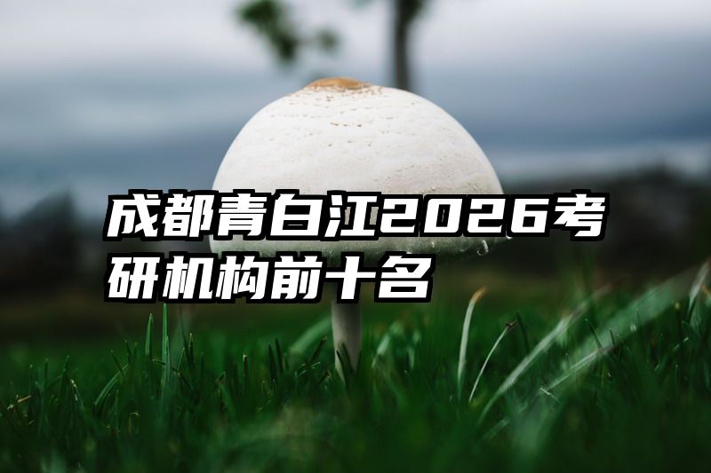 成都青白江2026考研机构前十名